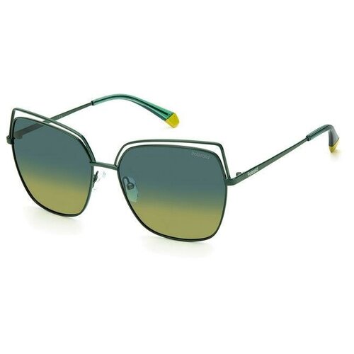 Солнцезащитные очки Polaroid, зеленый солнцезащитные очки polaroid polaroid pld 4093 s 1ed z7 pld 4093 s 1ed z7 зеленый