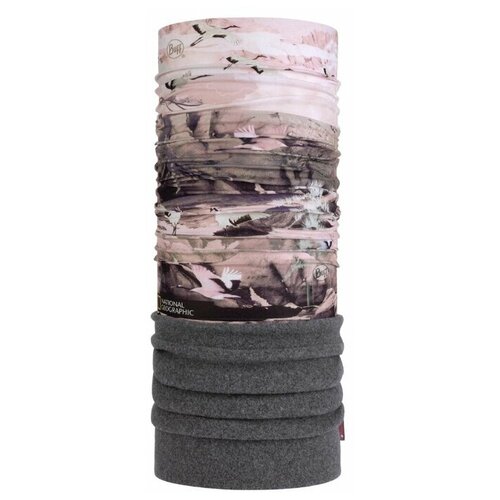 Шарф Buff,22.3 см, one size, серый, розовый шарф buff размер one size розовый фуксия