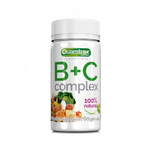 Quamtrax Nutrition Комплекс витаминов Quamtrax Nutrition B+C Complex, 60 капс quamtrax nutrition beta alanine 120 капс