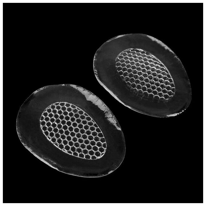 фото ONLITOP Полустельки для обуви, с протектором, силиконовые, 8,5 × 6,7 см, пара, цвет прозрачный