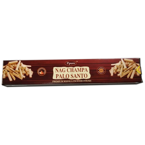 Благовоние Ppure Nag Champa/Palo Santo (Наг Чампа / Пало Санто), 15г, 12 палочек благовония ppure nag champa herbal organic натуральные травы 15гр