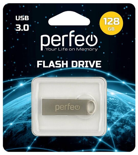 Флеш Perfeo USB 3.0 128GB M08 Metal Series