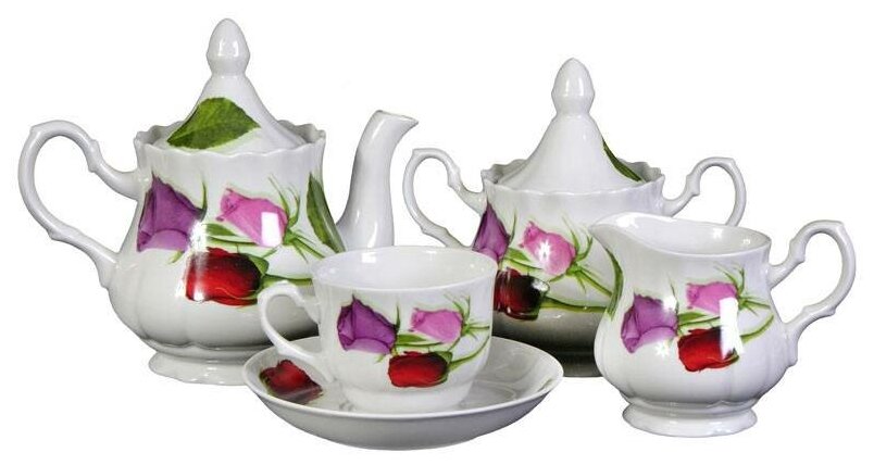 Сервиз чайный 15пр королева цветов