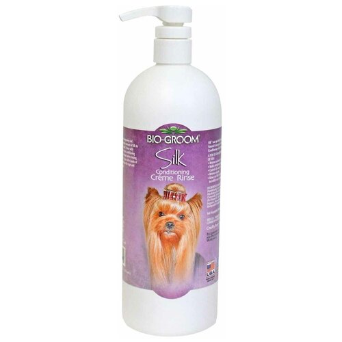 Кондиционер -ополаскиватель Bio-Groom Silk Condition шелковый для кошек и собак , 946 мл , 100 г кондиционер для кошек и собак bio groom silk condition