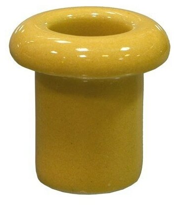 Втулка керамическая для сквозного отверстия в стене, для наружной проводки в ретро стиле "Lindas", цвет золото (2 шт.)