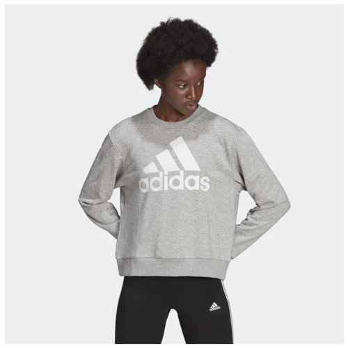 Толстовка жен. HD1753/adidas/W BL FT SWT/MGREYH/WHITE/размер S