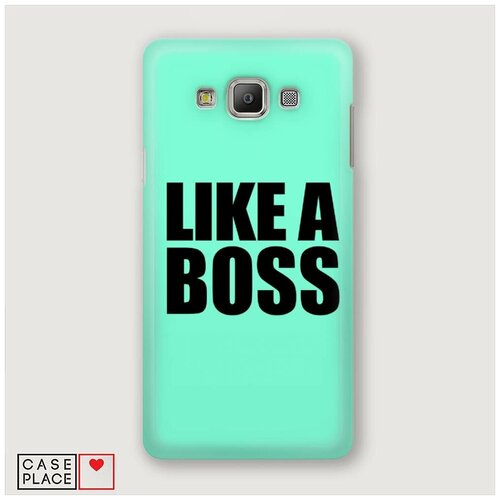 фото Чехол пластиковый samsung galaxy a5 лайк э босс мятный case place