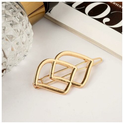 фото Queen fair зажим для волос "либерти экстра" листочки, 6 см, золото