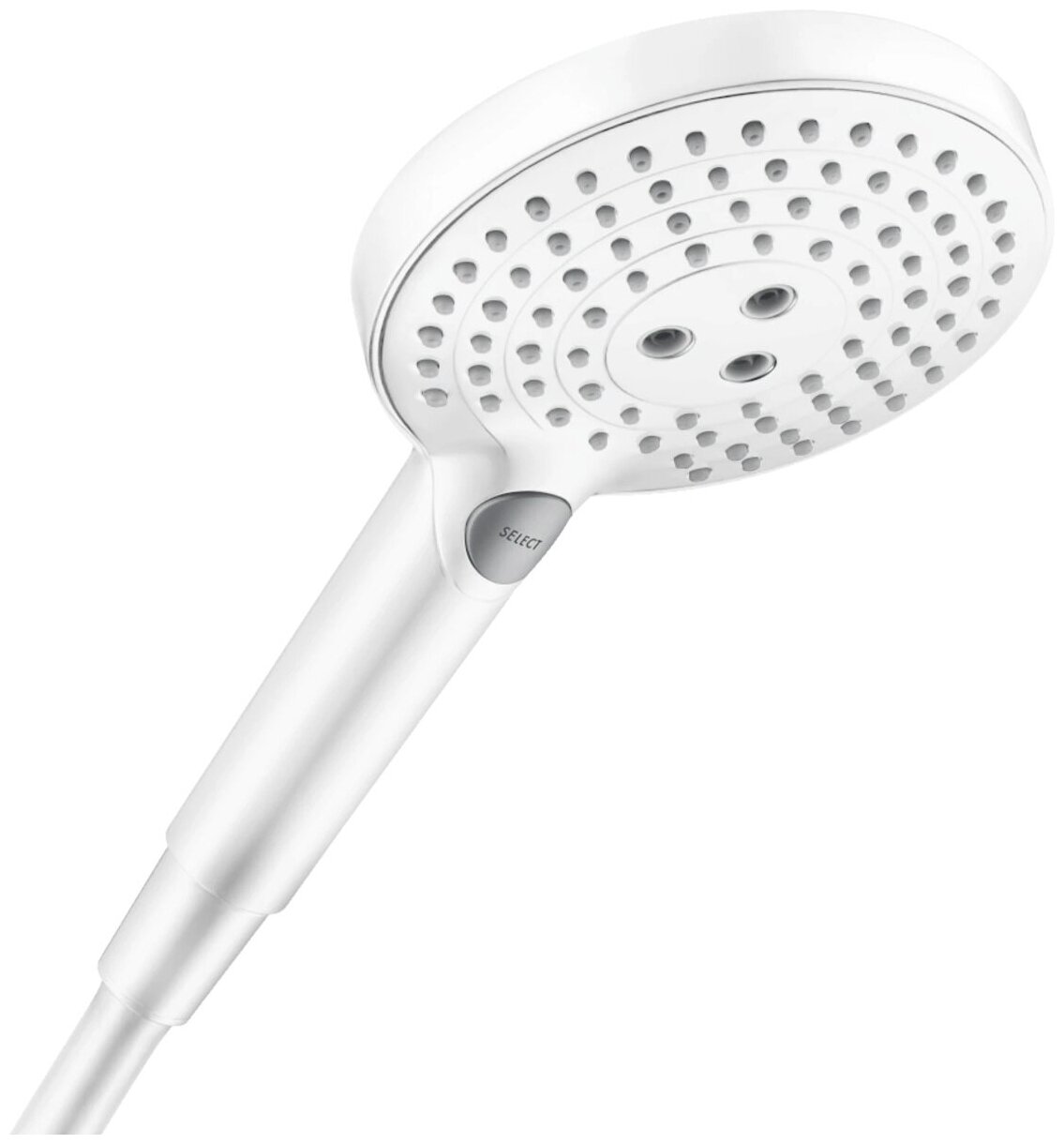 Ручной душ Hansgrohe Raindance Select S 26530700 3 режима, белый матовый - фотография № 1