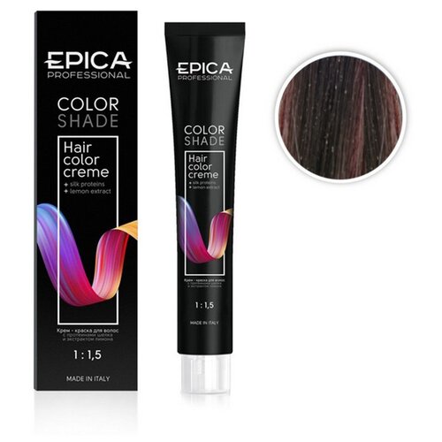epica professional color shade крем краска для волос 4 7 шатен шоколадный 100 мл EPICA Professional Color Shade крем-краска для волос, 4.75 Шатен Палисандр, 100 мл