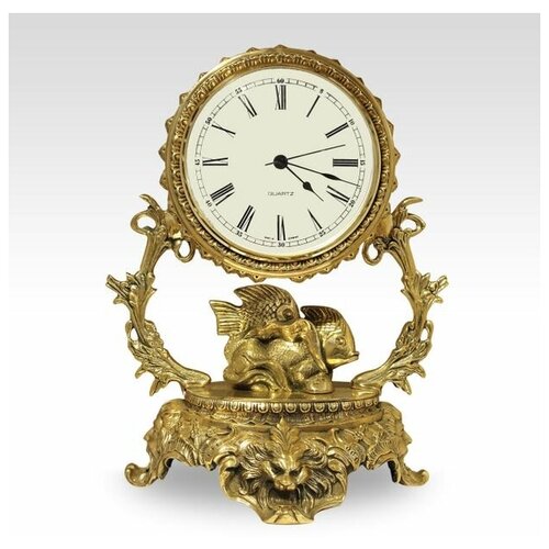 Часы настольные из бронзы 