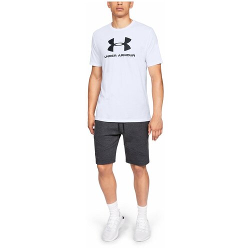 фото Футболка under armour sportstyle logo graphic ss tee белый lg 1329590-100