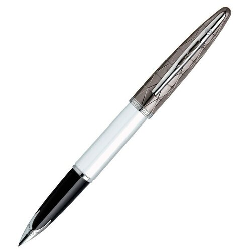 Перьевая ручка Waterman Carene Contemporary White ST S0944640 (серебристо-белая)