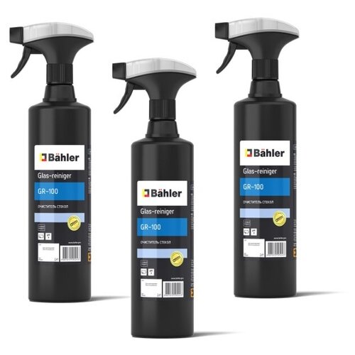 Очиститель стёкол, готовый к применению препарат, Glas-Reiniger GR-100, 1 литр - 3 штуки