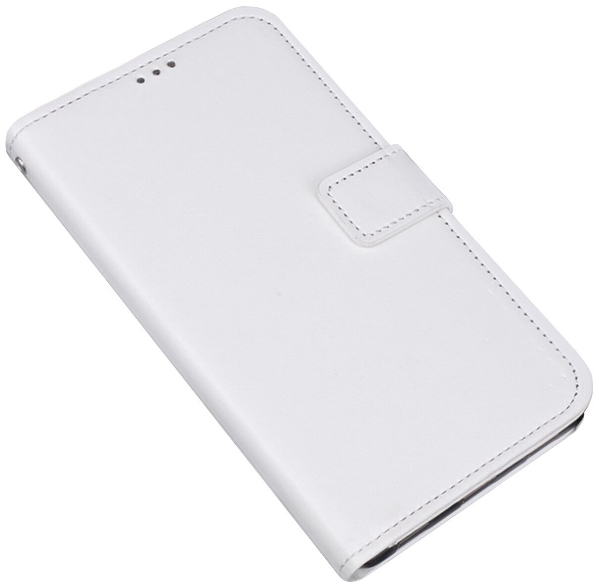 Чехол-книжка Чехол. ру для Samsung Galaxy J4 Plus 2018 с мульти-подставкой застёжкой и визитницей белый