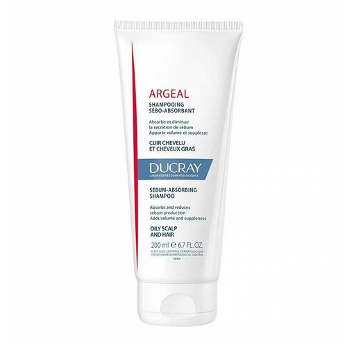 DUCRAY ARGEAL Sebum-Absorbing Shampoo - Себоабсорбирующий шампунь для жирных волос 200 мл ducray argeal шампунь для жирных волос 200 мл