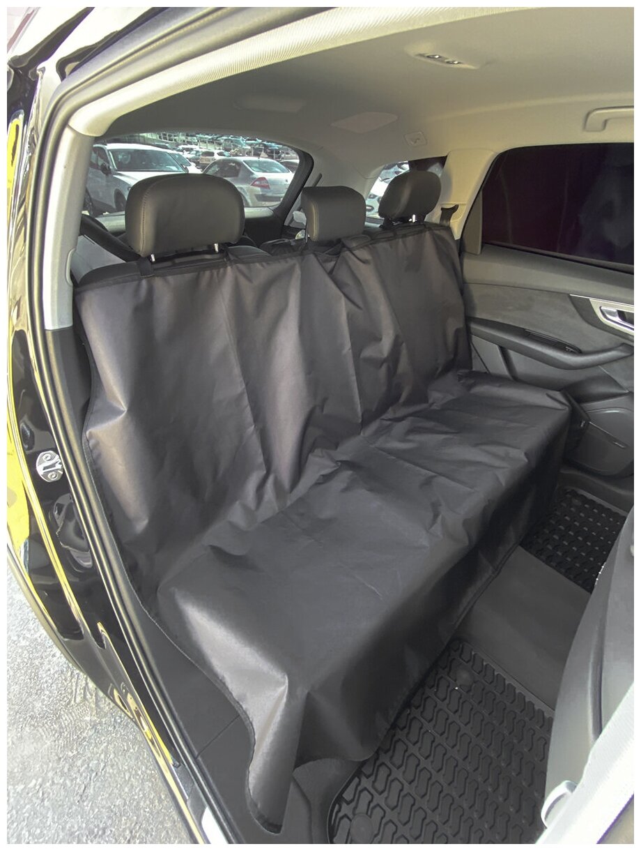 Защитная накидка на заднее сиденье 1300x1600 мм (оксфорд 210, чёрный), Tplus