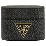 Guess Чехол Guess 4G PU leather case with metal logo для Airpods Pro, серый - изображение