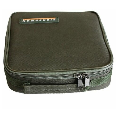 Рыболовная универсальная сумка-органайзер для снастей, поплавков и грузил Fisherman Ф591 (22х22х7 см, хаки)