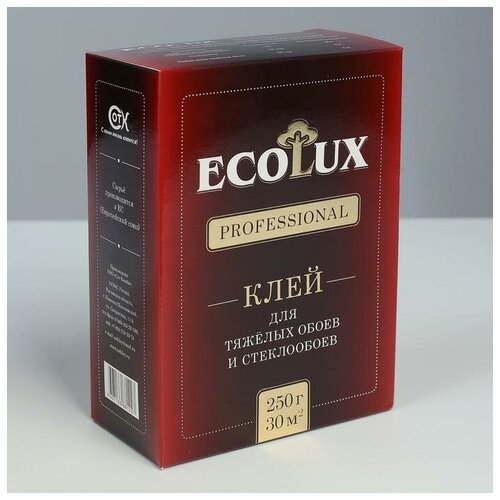 Клей обойный ECOLUX Professional, стеклообои, 250 г 6783346 клей обойный ecolux professional стеклообои 250 г