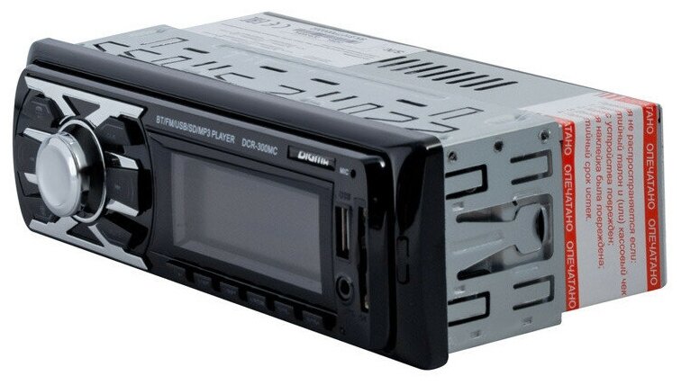 Автомагнитола Digma DCR-300MC 1DIN 4x45Вт USB 2.0 AUX