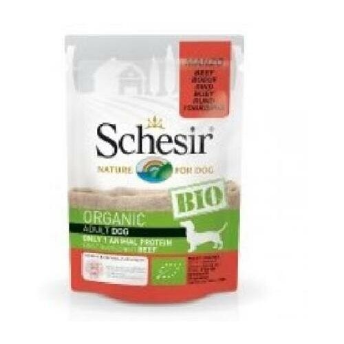 Schesir Bio влажный корм для взрослых собак всех пород, курица 85 гр (26 шт)