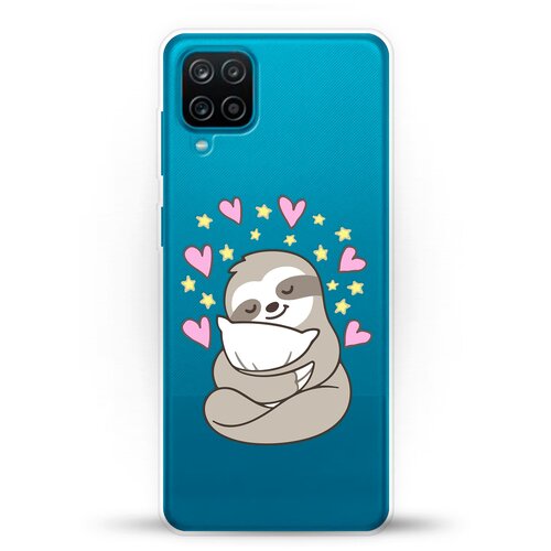 фото Силиконовый чехол ленивец на samsung galaxy a12 andy & paul