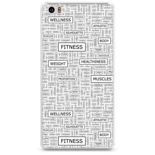 фото Силиконовый чехол "спортивные таблички" на xiaomi mi note / сяоми ми нот case place