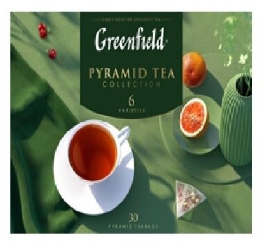 Greenfield Набор чая и чай нап. пирам.6 видов 56 г. - фотография № 2