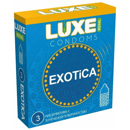 Текстурированные презервативы LUXE Royal Exotica - 3 шт.