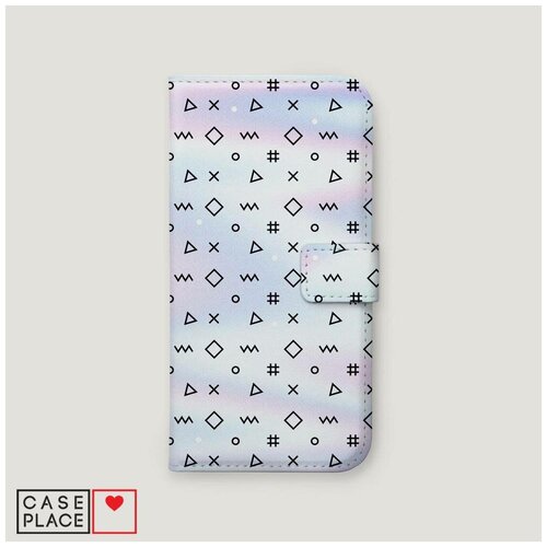 фото Чехол-книжка samsung galaxy j8 узорчатый фон 27 book case place