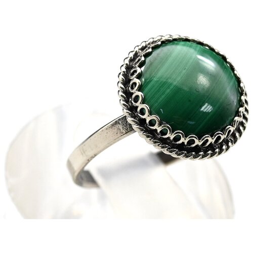 Кольцо Радуга Камня, малахит, размер 16, зеленый кольцо радуга камня малахит размер 19 зеленый