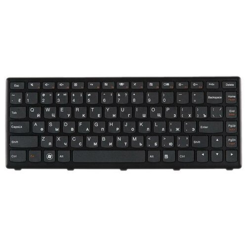 Клавиатура для ноутбука Lenovo S300 S400 S400U S405 S40-70 черная с рамкой гор Enter ZeepDeep 129100₽