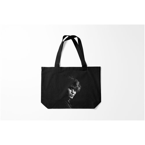фото Сумка-шоппер / 46х35 см / знаменитости / музыканты и исполнители tsoy bw burnettie