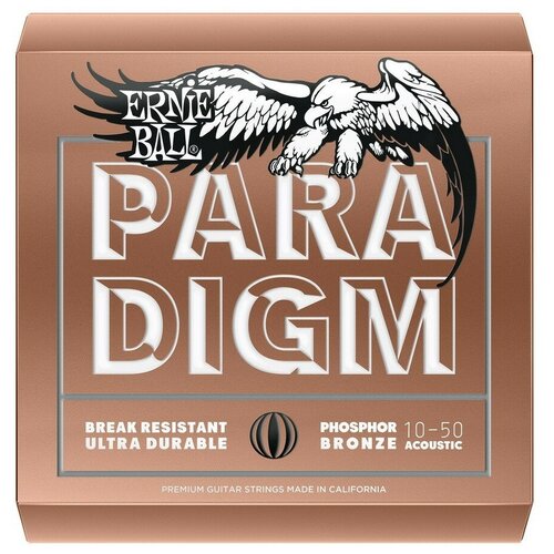 Ernie Ball 2080 струны для акустической гитары Paradigm Phosphor Bronze 10-50