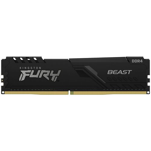 Память DIMM DDR4 4Gb PC21300 2666MHz CL16 12V Kingston Fury Beast Black KF426C16BB4 487000₽
