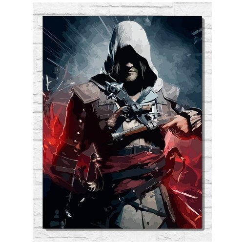 Картина по номерам на холсте игра Assassin's Creed IV Черный Флаг - 11498 В 30x40