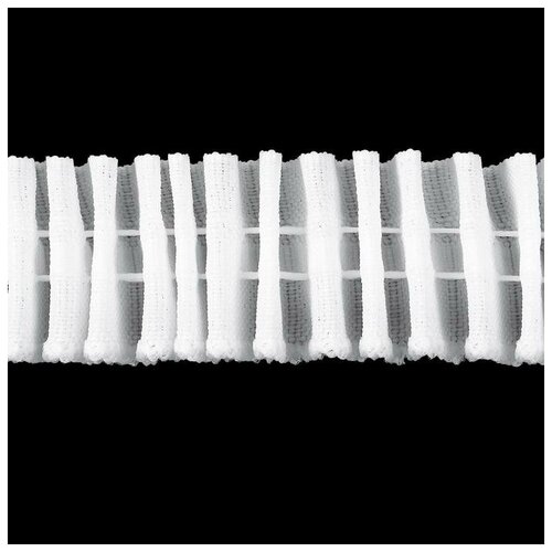 Шторная лента классическая, матовая, 2,5 см, 100 ± 1 м, цвет белый шторная лента матовая 7 см 30 1 м цвет белый