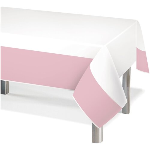 фото Скатерть пэт, розовый, 132*220 см, 1 шт. дон баллон