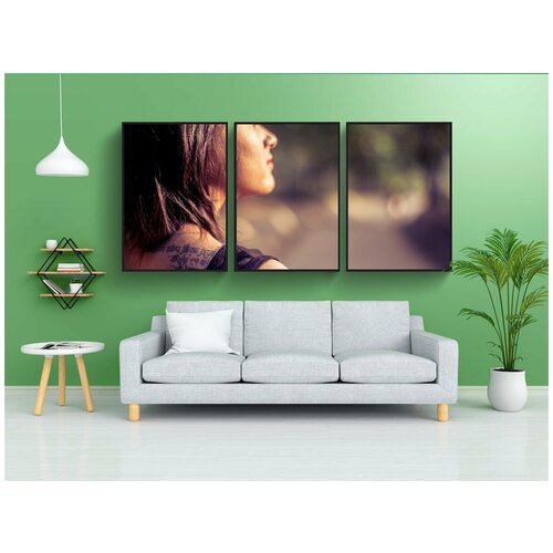 фото Набор модулных постеров для интерьера "женщина, красивая, люди" 60x90 см. в тубусе, без рамки lotsprints