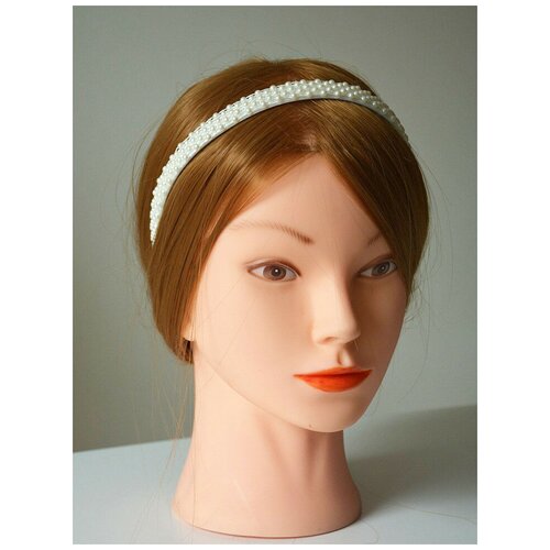 Ободок на голову с жемчужной дорожкой айвори ободок Мечта Принцессы