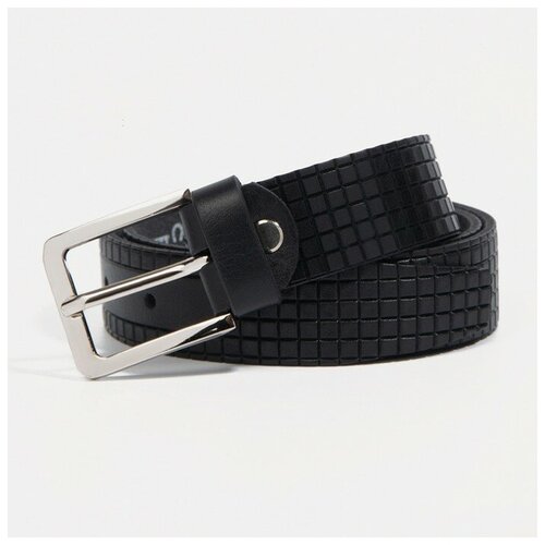 фото Ремень детский, ширина 3 см, пряжка металл, цвет чёрный favorit