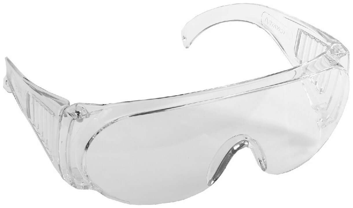 Защитные прозрачные очки STAYER MX-3 монолинза с дополнительной боковой защитой и вентиляцией, открытого типа, _z01 (11041_z01)