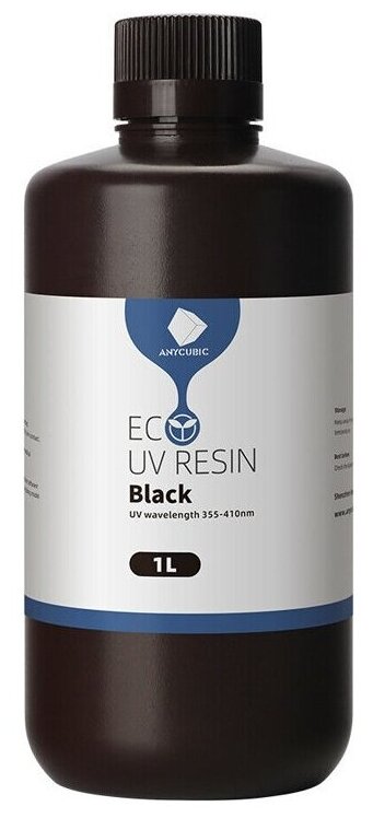 Фотополимер Anycubic ECO Plant-Based UV Resin Чёрный, 1 л