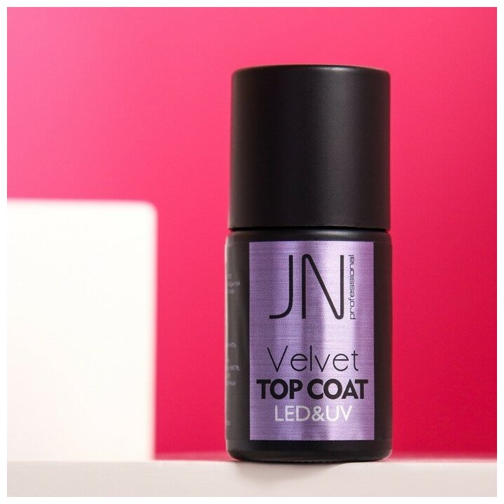 JessNail Топ матовый Velvet Top Coat без липкого слоя