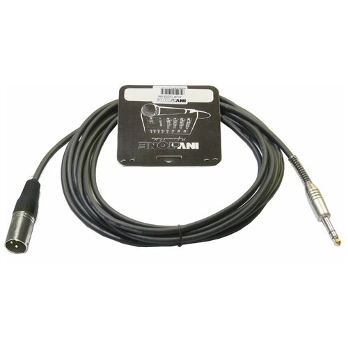 Invotone ACM1003S/BK микрофонный кабель XLR папа-Jack stereo 3 м микрофонный кабель invotone acm1003s bk