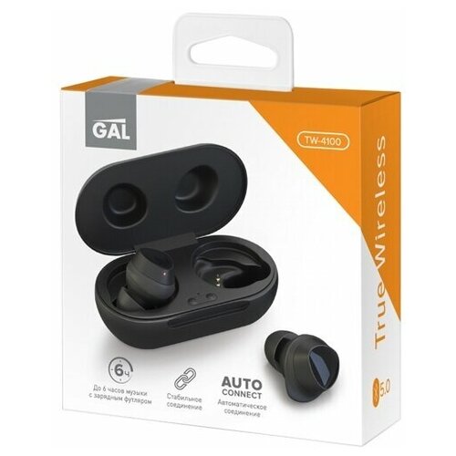 Наушники True Wireless Gal TW-4100 Black 186000₽