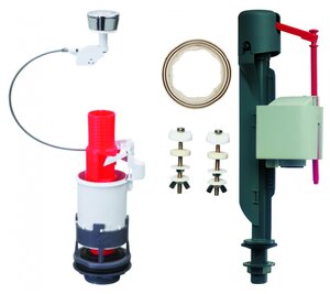 Комплект арматуры WIRQUIN MD 10719151 однорежимная нижняя Арматура для <b>унитаза</b> водосливная WIRQUIN O