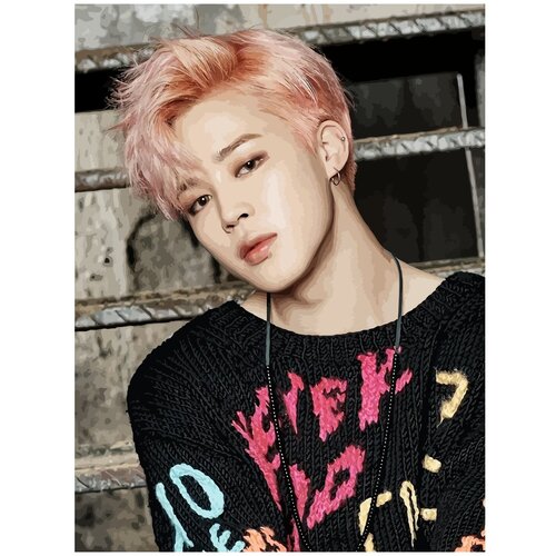 Картина по номерам на холсте bts jimin - 1 30 x 40