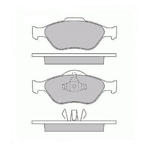 Тормозные колодки передние Ford Fiesta Ford Fusion Ford Ka 01- FORD T123817